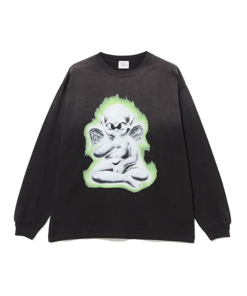 F-LAGSTUF-F（フラグスタフ）の「F-LAGSTUF-F / LS TEE(xRYOTA DAIMON)（Tシャツ/カットソー・メンズ・ブラック・M/L/XL）」の2枚目の写真