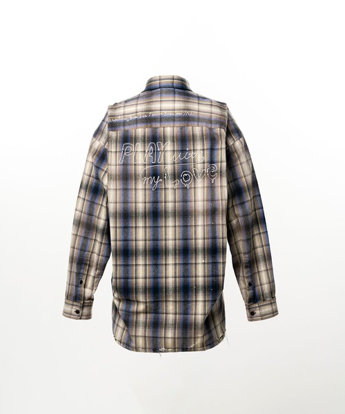 Maison MIHARA YASUHIRO（メゾンミハラヤスヒロ）の「【MIHARAYASUHIRO/ミハラヤスヒロ】VINTAGE LIKE CHECK L/S SHIRTS（シャツ/ブラウス・メンズ・ベージュ/ピンク・48/46/44）」の13枚目の写真