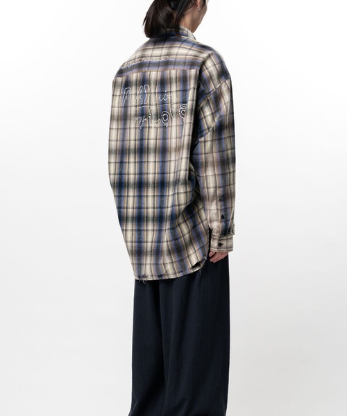 Maison MIHARA YASUHIRO（メゾンミハラヤスヒロ）の「【MIHARAYASUHIRO/ミハラヤスヒロ】VINTAGE LIKE CHECK L/S SHIRTS（シャツ/ブラウス・メンズ・ベージュ/ピンク・48/46/44）」の9枚目の写真