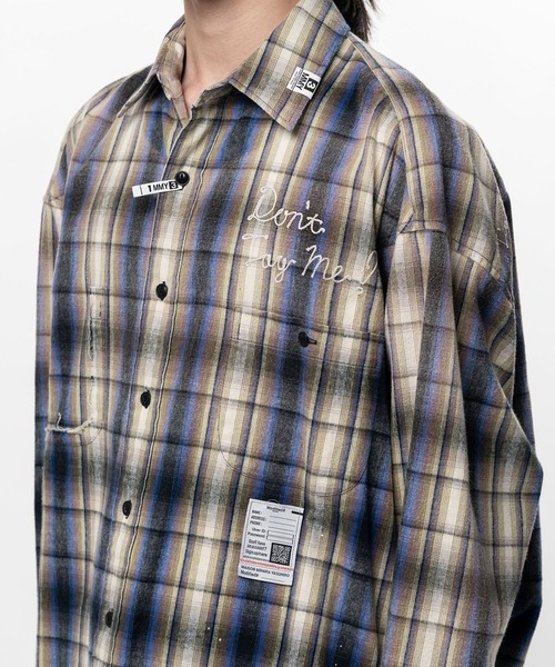 Maison MIHARA YASUHIRO（メゾンミハラヤスヒロ）の「【MIHARAYASUHIRO/ミハラヤスヒロ】VINTAGE LIKE CHECK L/S SHIRTS（シャツ/ブラウス・メンズ・ベージュ/ピンク・48/46/44）」の10枚目の写真