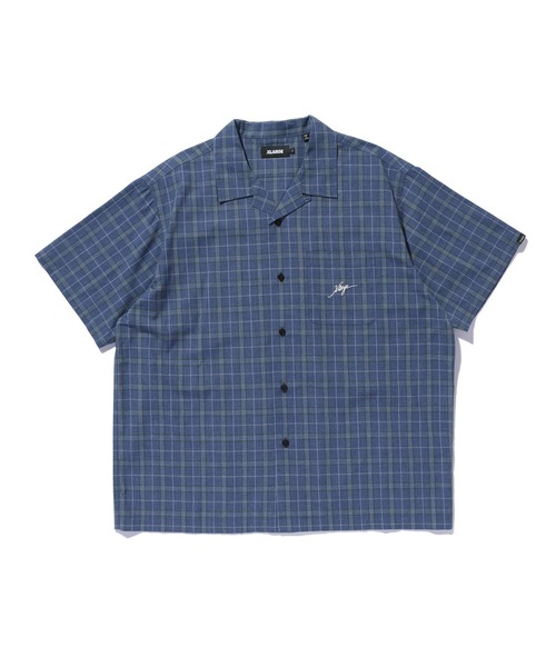 XLARGE(エクストララージ)の「MELANGE PLAID S/S SHIRT(シャツ/ブラウス・メンズ・ブラウン/ブラック/ブルー・S/M/L/XL)」の1枚目の写真