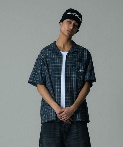 XLARGE(エクストララージ)の「MELANGE PLAID S/S SHIRT(シャツ/ブラウス・メンズ・ブラウン/ブラック/ブルー・S/M/L/XL)」の2枚目の写真