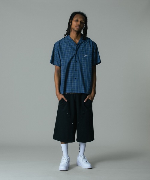 XLARGE(エクストララージ)の「MELANGE PLAID S/S SHIRT(シャツ/ブラウス・メンズ・ブラウン/ブラック/ブルー・S/M/L/XL)」の13枚目の写真