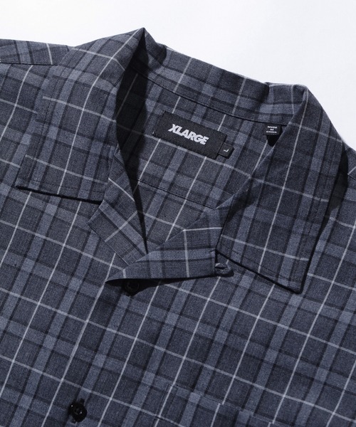 XLARGE(エクストララージ)の「MELANGE PLAID S/S SHIRT(シャツ/ブラウス・メンズ・ブラウン/ブラック/ブルー・S/M/L/XL)」の4枚目の写真