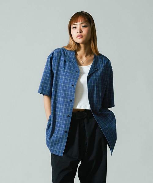 XLARGE（エクストララージ）の「MELANGE PLAID S/S SHIRT（シャツ/ブラウス・メンズ・ブラウン/ブラック/ブルー・S/M/L/XL）」の15枚目の写真