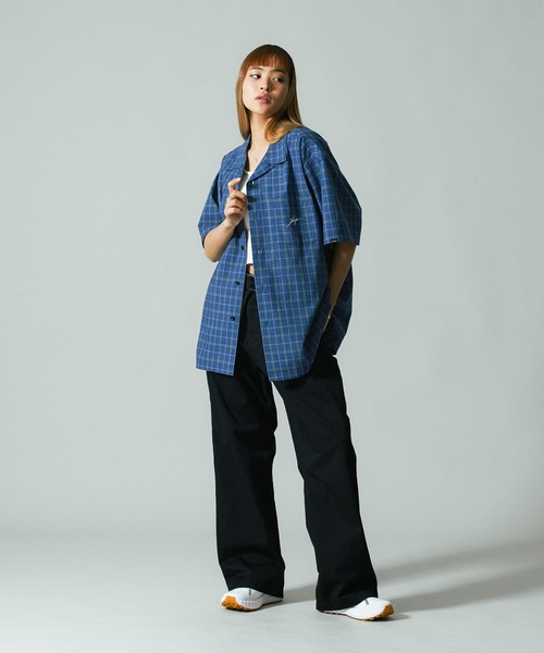 XLARGE（エクストララージ）の「MELANGE PLAID S/S SHIRT（シャツ/ブラウス・メンズ・ブラウン/ブラック/ブルー・S/M/L/XL）」の16枚目の写真