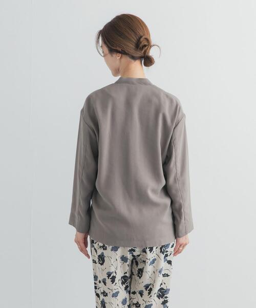 URBAN RESEARCH DOORS（アーバンリサーチドアーズ）の「ノーカラージャケット（その他アウター・レディース・チャコールグレー/ベージュ系その他・FREE）」の12枚目の写真