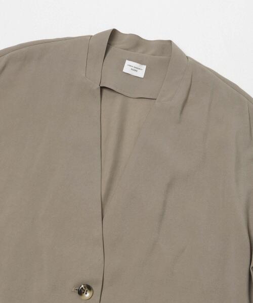 URBAN RESEARCH DOORS（アーバンリサーチドアーズ）の「ノーカラージャケット（その他アウター・レディース・チャコールグレー/ベージュ系その他・FREE）」の14枚目の写真