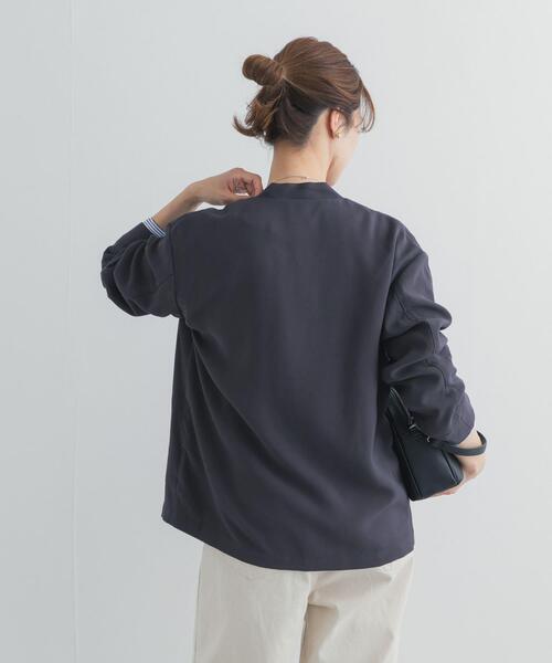 URBAN RESEARCH DOORS（アーバンリサーチドアーズ）の「ノーカラージャケット（その他アウター・レディース・チャコールグレー/ベージュ系その他・FREE）」の21枚目の写真