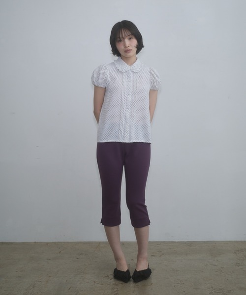 FEKETE（フェケテ）の「dot frill puff sleeve blouse / ドットフリルパフスリーブブラウス（シャツ/ブラウス・レディース・ブラック/ホワイト・MEDIUM/SMALL/LARGE）」の19枚目の写真