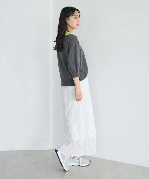 CRAFT STANDARD BOUTIQUE(クラフトスタンダードブティック)の「シアーワッシャースカート ◆(スカート・レディース・ブルー/ブラック/ホワイト・FREE)」の18枚目の写真