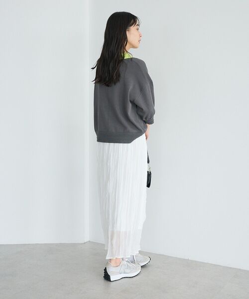 CRAFT STANDARD BOUTIQUE(クラフトスタンダードブティック)の「シアーワッシャースカート ◆(スカート・レディース・ブルー/ブラック/ホワイト・FREE)」の17枚目の写真