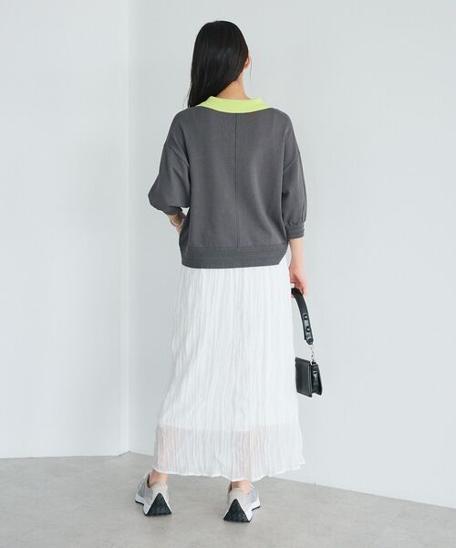 CRAFT STANDARD BOUTIQUE(クラフトスタンダードブティック)の「シアーワッシャースカート ◆(スカート・レディース・ブルー/ブラック/ホワイト・FREE)」の16枚目の写真