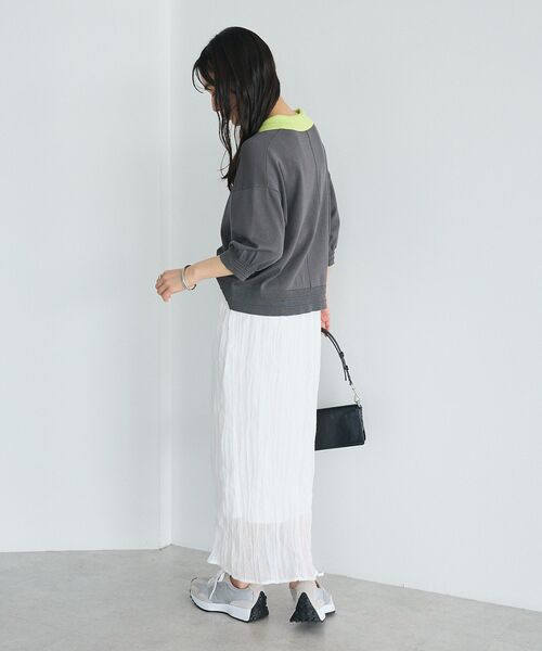 CRAFT STANDARD BOUTIQUE(クラフトスタンダードブティック)の「シアーワッシャースカート ◆(スカート・レディース・ブルー/ブラック/ホワイト・FREE)」の15枚目の写真