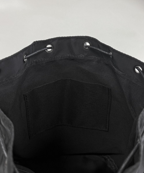 Yeoun（ヨウン）の「ポリエステル巾着ショルダーバッグ（ショルダーバッグ・レディース・ブラック/ベージュ/カーキ・ONE SIZE）」の18枚目の写真