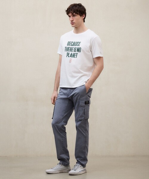 ECOALF(エコアルフ)の「MIN BECAUSE Tシャツ / MINALF T-SHIRT(Tシャツ/カットソー・メンズ・ホワイト/ネイビー/グレー系その他・S/L/M)」の15枚目の写真