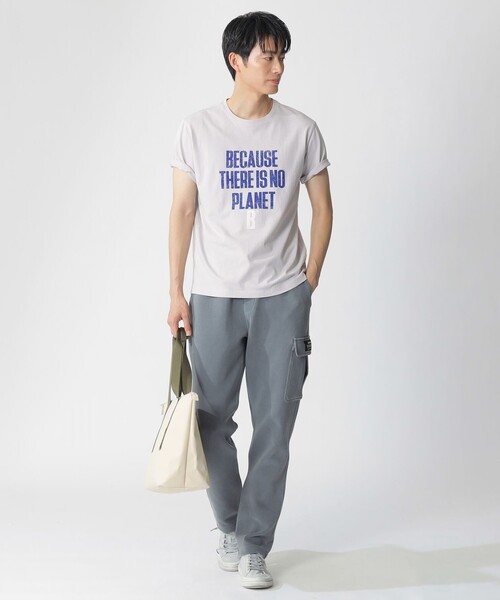 ECOALF(エコアルフ)の「MIN BECAUSE Tシャツ / MINALF T-SHIRT(Tシャツ/カットソー・メンズ・ホワイト/ネイビー/グレー系その他・S/L/M)」の4枚目の写真