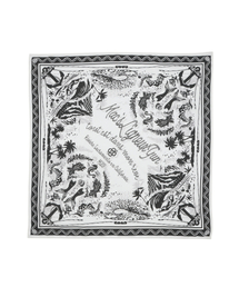 MAGOODGAN（メックウッドガン）の「ペイズリー9208ビッグサイズホワイトコットンバンダナ（バンダナ/スカーフ）」