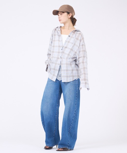 abahouse mavie(アバハウスマヴィ)の「【UVカット】ラスターナイロンキャップ(キャップ・レディース・ブラック/モカ・フリー)」の13枚目の写真