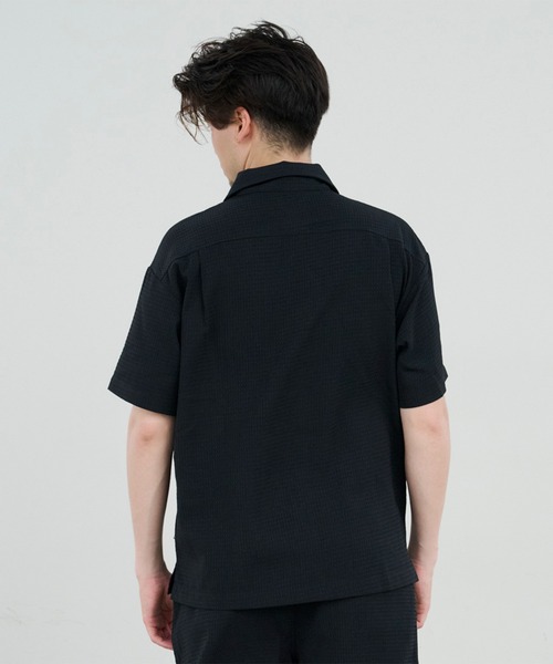 FLASH PACKER（フラッシュパッカー）の「ワッフル・アロハシャツ（シャツ/ブラウス・メンズ・グリーン/ベージュ/ブラック・XL/M/L）」の4枚目の写真