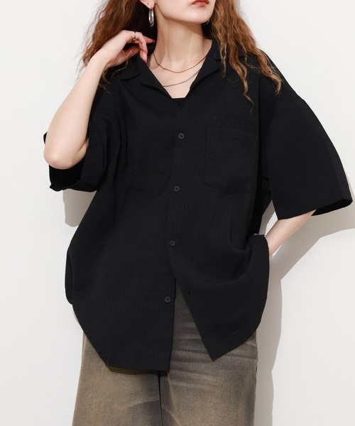 FLASH PACKER（フラッシュパッカー）の「ワッフル・アロハシャツ（シャツ/ブラウス・メンズ・グリーン/ベージュ/ブラック・XL/M/L）」の12枚目の写真