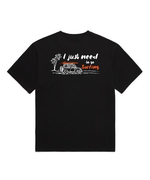 VANNWORKS(バンワークス)の「サーフィンに行くだけでいい オーバーサイズ 半袖Tシャツ (VNCTS239) ブラック(Tシャツ/カットソー・レディース・その他・LARGE/MEDIUM/SMALL/X-LARGE/XX-LARGE)」の4枚目の写真
