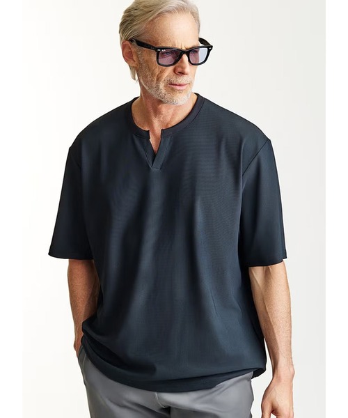 1 piu 1 uguale 3（ウノピゥウノウグァーレトレ）の「S/S KEY NECK（Tシャツ/カットソー・メンズ・ホワイト/ブラック・LARGE）」の10枚目の写真