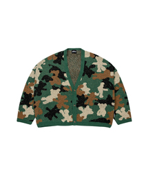 AJOBYAJO（アジョバイアジョ）の「Teddy Bear Camouflage Cardigan [KHAKI]（カーディガン/ボレロ）」