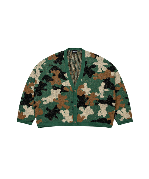 Teddy Bear Camouflage Cardigan (khaki)