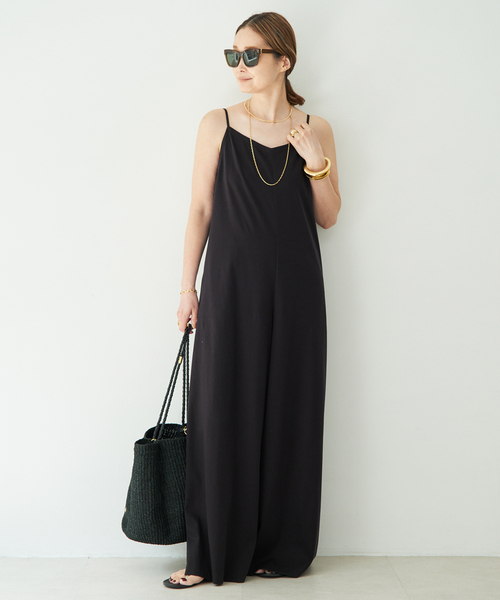 Deuxieme Classe(ドゥーズィエムクラス)の「Smooth Baggy Cami オールインワン(サロペット/オーバーオール・レディース・ブラック・36/38)」の2枚目の写真