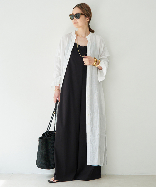 Deuxieme Classe(ドゥーズィエムクラス)の「Smooth Baggy Cami オールインワン(サロペット/オーバーオール・レディース・ブラック・36/38)」の5枚目の写真