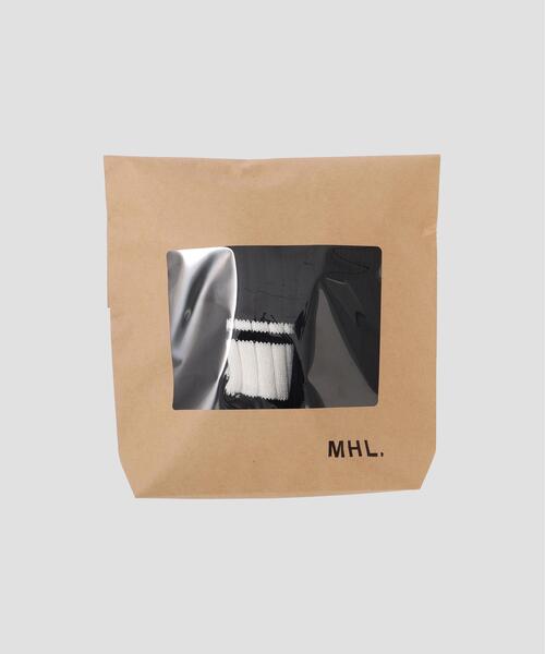 MHL.(エムエイチエル)の「COTTON SOCKS PACK(ソックス/靴下・メンズ・ホワイト/ブラック・FREE)」の1枚目の写真