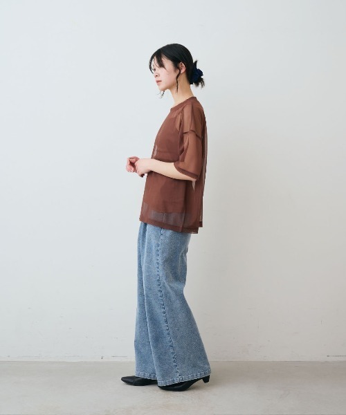 THREE FIFTY STANDARD(スリーフィフティースタンダード)の「THREE FIFTY STANDARD さらっとリブ素材のブラキャミソール(キャミソール・レディース・チャコールグレー/ブラウン/サックスブルー・LL/M/L)」の16枚目の写真