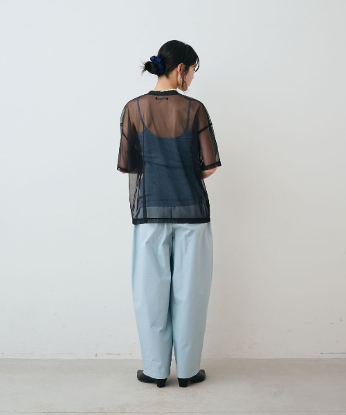 THREE FIFTY STANDARD(スリーフィフティースタンダード)の「THREE FIFTY STANDARD さらっとリブ素材のブラキャミソール(キャミソール・レディース・チャコールグレー/ブラウン/サックスブルー・LL/M/L)」の13枚目の写真