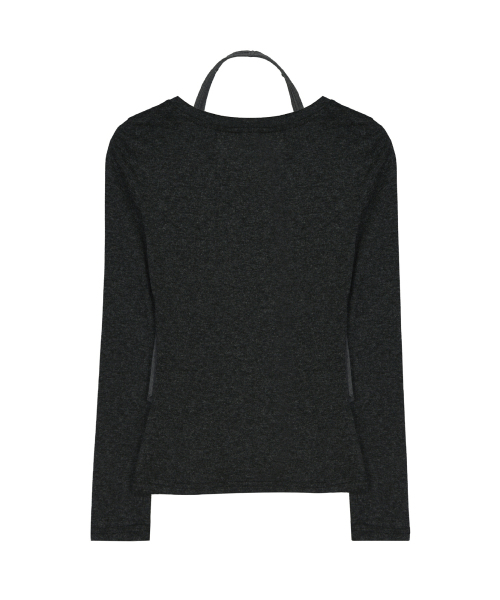 NICK&NICOLE（ニックアンドニコール）の「HALTER LAYERED TOP_CHARCOAL（Tシャツ/カットソー・レディース・その他・FREE）」の5枚目の写真