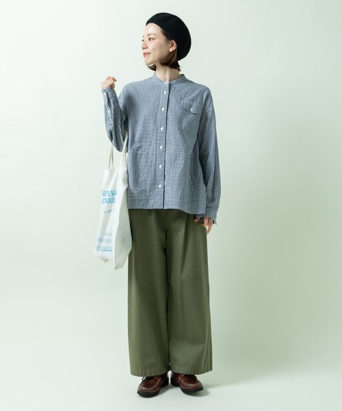 PAR ICI(パーリッシィ)の「vintage/オーガニックコットン ワークシャツ(シャツ/ブラウス・レディース・ネイビー/ホワイト/ブルー・FREE)」の18枚目の写真