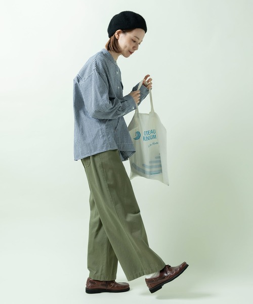 PAR ICI(パーリッシィ)の「vintage/オーガニックコットン ワークシャツ(シャツ/ブラウス・レディース・ネイビー/ホワイト/ブルー・FREE)」の19枚目の写真