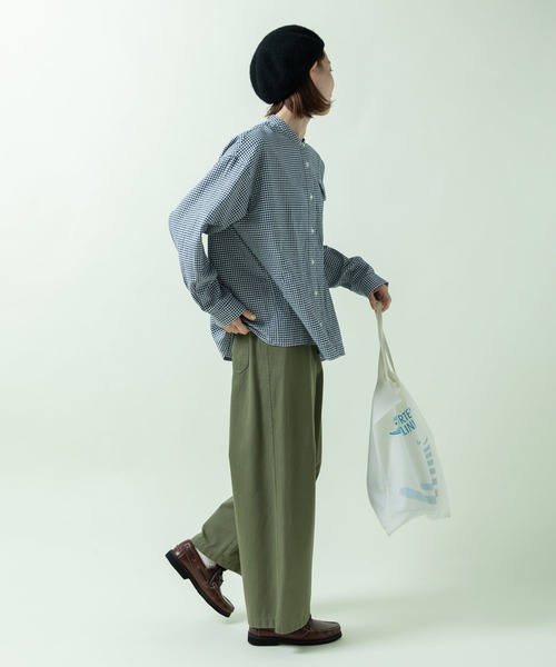 PAR ICI(パーリッシィ)の「vintage/オーガニックコットン ワークシャツ(シャツ/ブラウス・レディース・ネイビー/ホワイト/ブルー・FREE)」の20枚目の写真