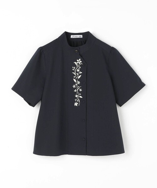 NICOLE CLUB（ニコル　クラブ）の「オリエンタル刺繍ブラウス（シャツ/ブラウス・レディース・オフホワイト/チャコールグレー/ネイビー・M）」の15枚目の写真