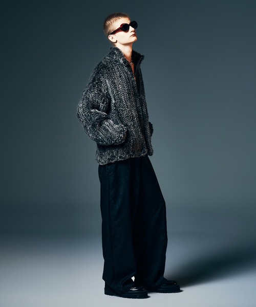 glamb（グラム）の「Suit Fabric Baggy Pants / スーツファブリックバギーパンツ（その他パンツ・メンズ・ブラック/ブラック系その他/グレー・S/M/L）」の22枚目の写真