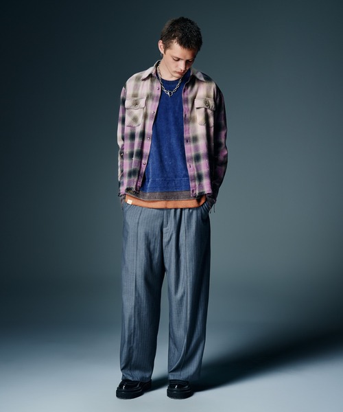 glamb(グラム)の「Suit Fabric Baggy Pants / スーツファブリックバギーパンツ(その他パンツ・メンズ・ブラック/ブラック系その他/グレー・S/M/L)」の22枚目の写真