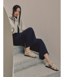 JERUSALEM SANDALS（エルサレム サンダル）の「1070N ジェンマ-ホワイトヌバック (ジェンマ ヌバック)（サンダル）」