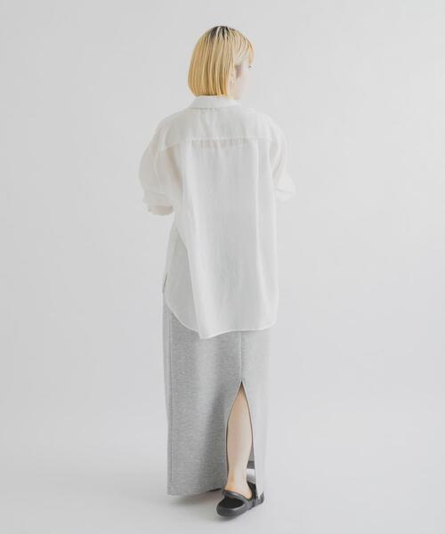 THE GOODLAND MARKET（ザグッドランドマーケット）の「MIDIUMISOLID　DROWSTRING SHIRT（シャツ/ブラウス・レディース・ライトピンク/ライトブルー/ブラック/アイボリー・FREE）」の11枚目の写真