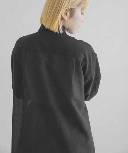 THE GOODLAND MARKET（ザグッドランドマーケット）の「MIDIUMISOLID　DROWSTRING SHIRT（シャツ/ブラウス・レディース・ライトピンク/ライトブルー/ブラック/アイボリー・FREE）」の17枚目の写真