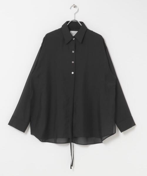 THE GOODLAND MARKET（ザグッドランドマーケット）の「MIDIUMISOLID　DROWSTRING SHIRT（シャツ/ブラウス・レディース・ライトピンク/ライトブルー/ブラック/アイボリー・FREE）」の21枚目の写真