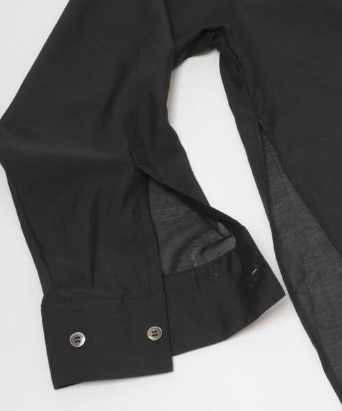 THE GOODLAND MARKET（ザグッドランドマーケット）の「MIDIUMISOLID　DROWSTRING SHIRT（シャツ/ブラウス・レディース・ライトピンク/ライトブルー/ブラック/アイボリー・FREE）」の22枚目の写真