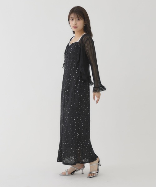 archives(アルシーヴ)の「【アレンジ自在の2WAYドットワンピ】パイピングドットカットJQキャミワンピース(ワンピース・レディース・オフホワイト/ブラック・MEDIUM)」の20枚目の写真