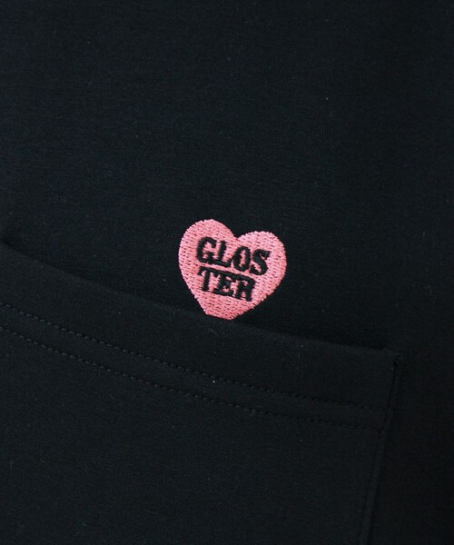 GLOSTER(グロスター)の「【ユニセックスで着たい】接触冷感ハート刺繍ポケTEE(Tシャツ/カットソー・メンズ・ブラック/ホワイト/ネイビー・S/L/M)」の14枚目の写真