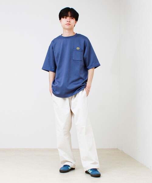 GLOSTER(グロスター)の「【ユニセックスで着たい】接触冷感ハート刺繍ポケTEE(Tシャツ/カットソー・メンズ・ブラック/ホワイト/ネイビー・S/L/M)」の16枚目の写真