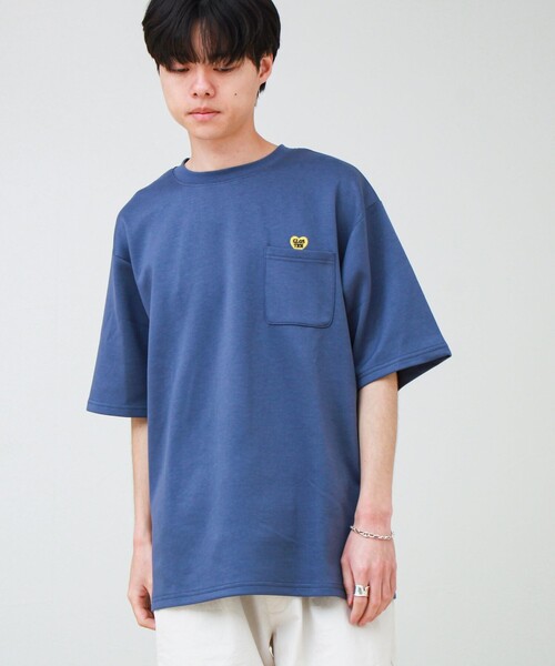 GLOSTER(グロスター)の「【ユニセックスで着たい】接触冷感ハート刺繍ポケTEE(Tシャツ/カットソー・メンズ・ブラック/ホワイト/ネイビー・S/L/M)」の19枚目の写真